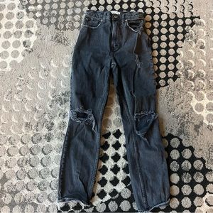 Abercrombie & Fitch The 90’s Straight Ultra High Rise 0